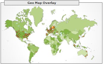 Geographical reader location, December 2005