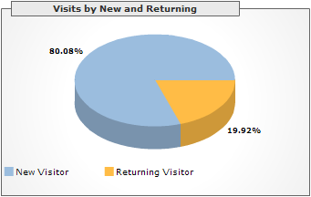 Visits by New and Returning, February 2006