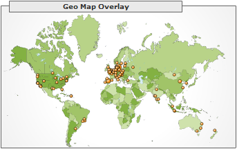 Geographical reader location, March 2006