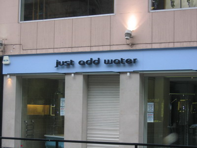 Just Add Water shop in London