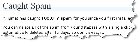 Akisment Caught Spam Comments on justaddwater.dk